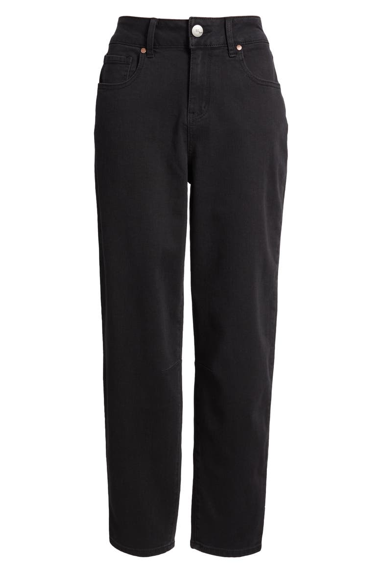 High Waist Ankle Barrel Jeans, Alternate, color, STERLING