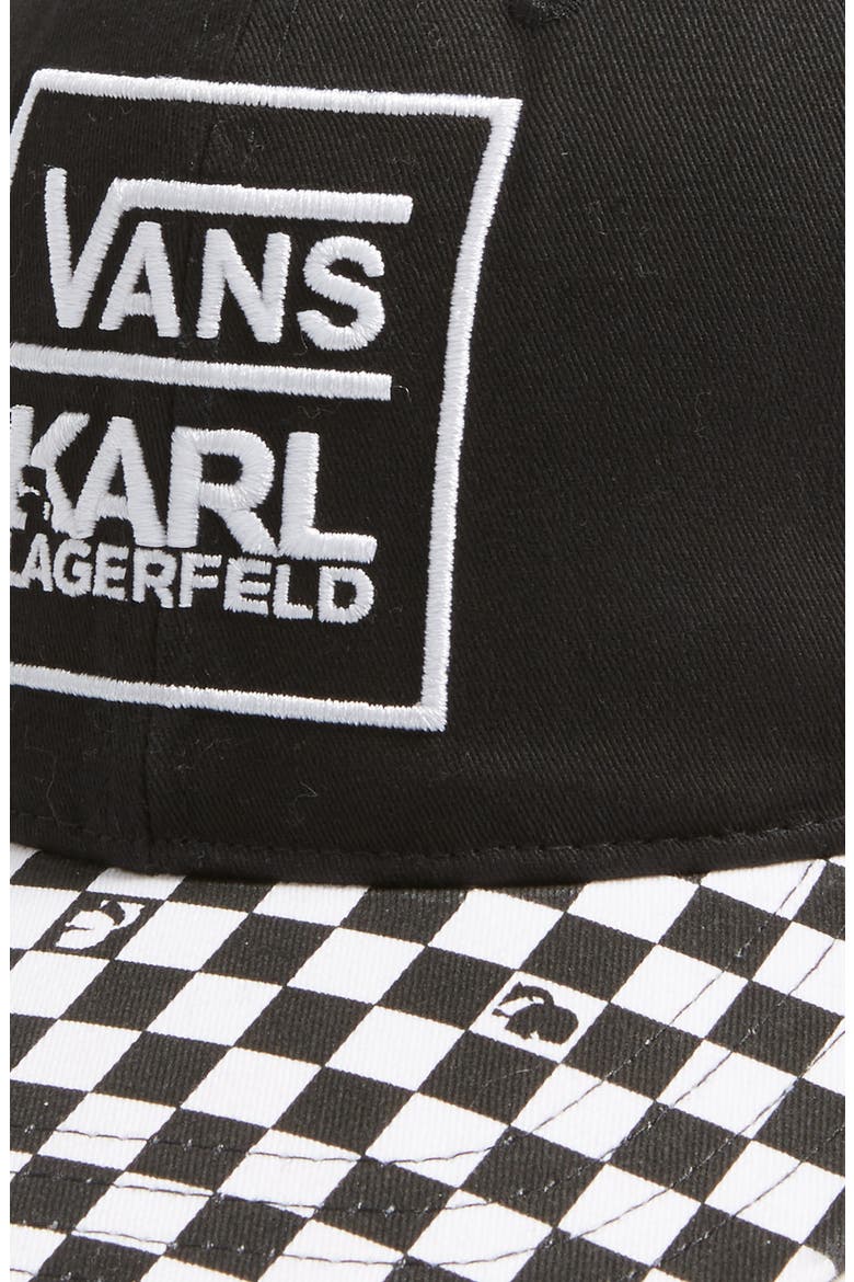 x KARL LAGERFELD Dugout Baseball Cap, Alternate, color, BLACK
