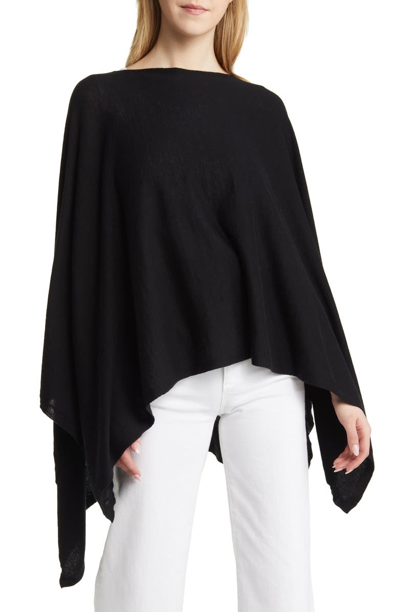 Nordstrom Cotton & Cashmere High-Low Poncho, Main, color,