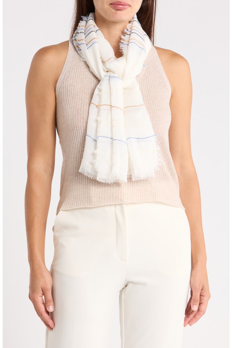 Erica Stripe Scarf, Main, color, BREEZE