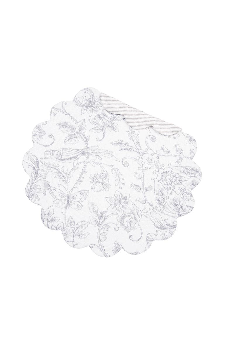 Callahan Songbirds Round Placemats Set of 6, 17", Alternate, color, Purple
