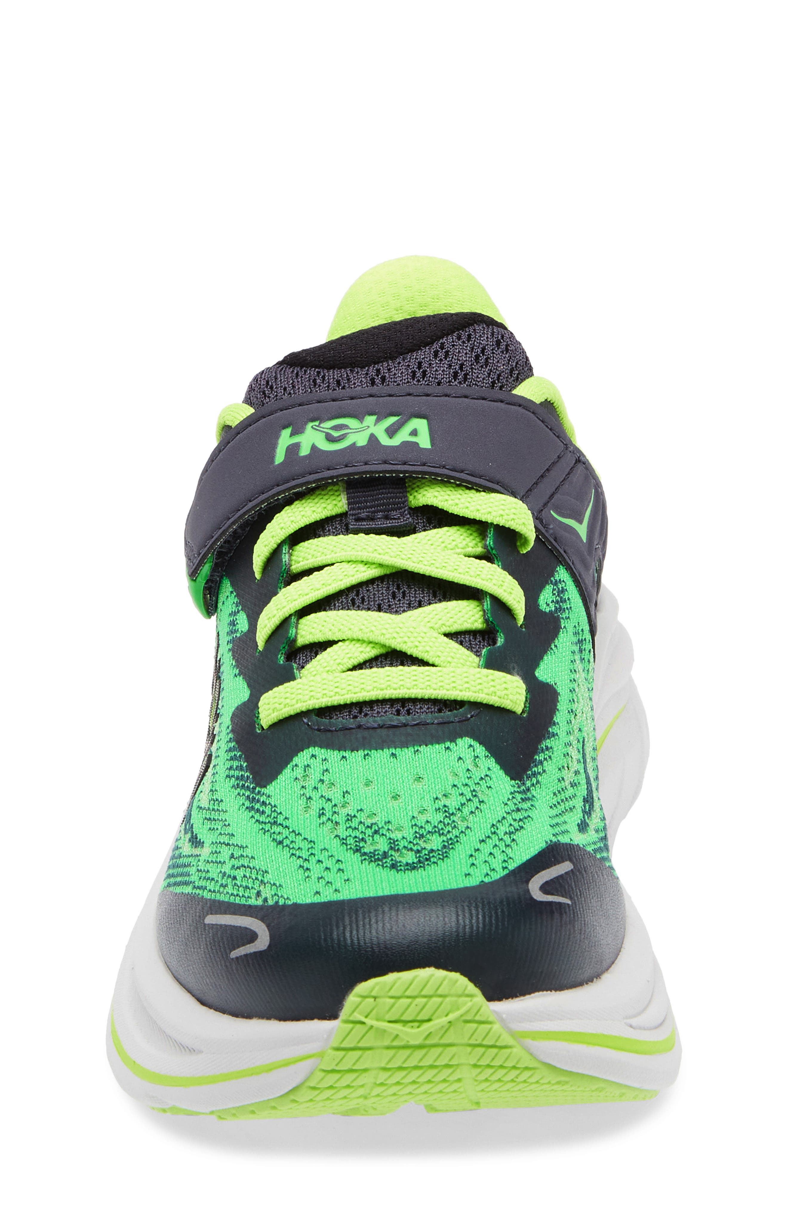 Kids' Clifton 10 Running Sneaker, Alternate, color, SPRING GREEN / COSMIC GREY