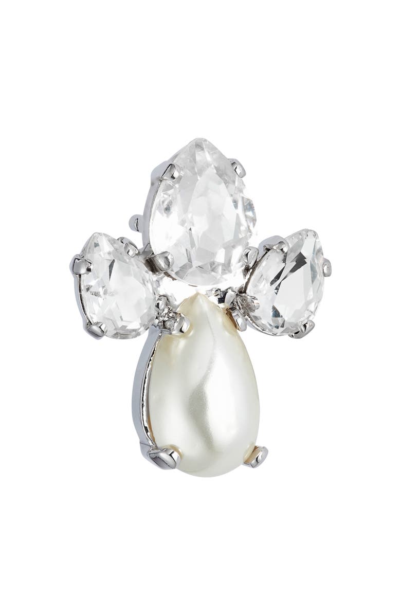 Simone Rocha Victorian Faux Pearl & Crystal Earrings, Alternate, color, 