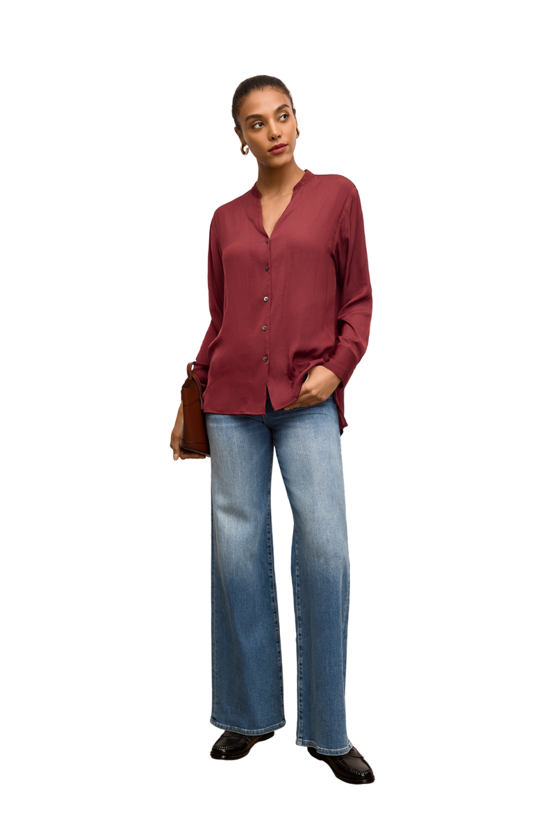 M.M.LaFleur Juliette V-Neck Top - Eco Drape, Main, color, 