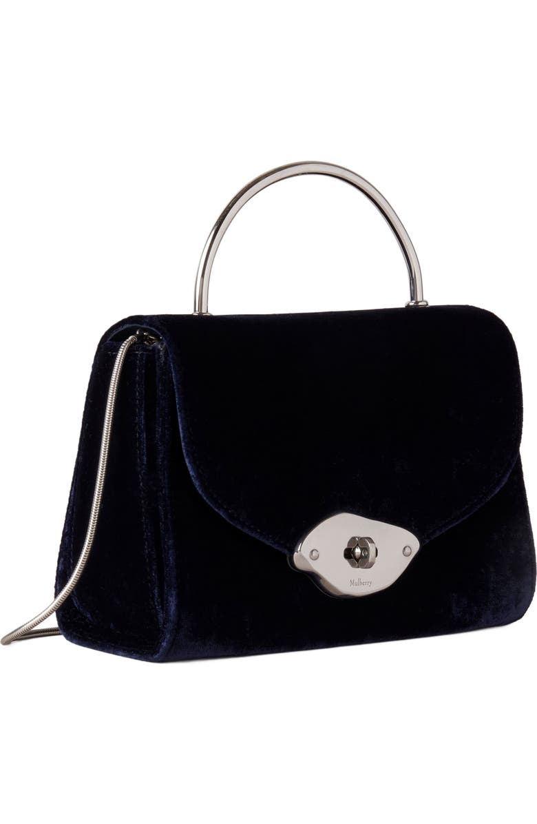 Mulberry Small Lana Velvet Top Handle, Alternate, color,