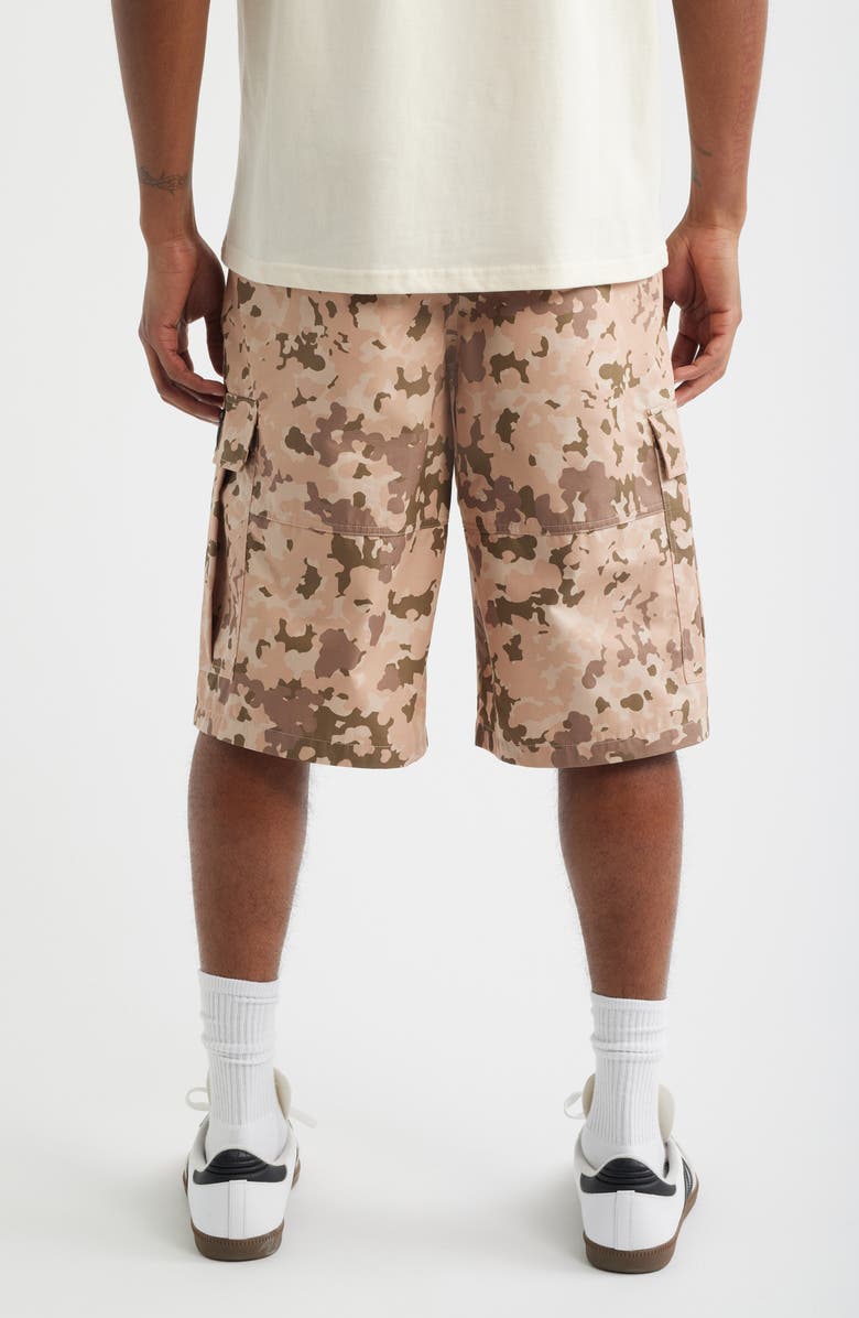 Billionaire Boys Club Drill Camo Print Cotton Blend Cargo Shorts, Alternate, color, Doeskin