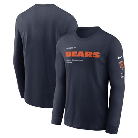Men
s Nike Navy Chicago Bears Play to Win Essential Long Sleeve T-Shirt