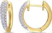 Julianna B. 1/4 CTW Diamond Hoop Earrings 14k Gold
