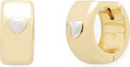Kate Spade New York heartful huggie hoop earrings