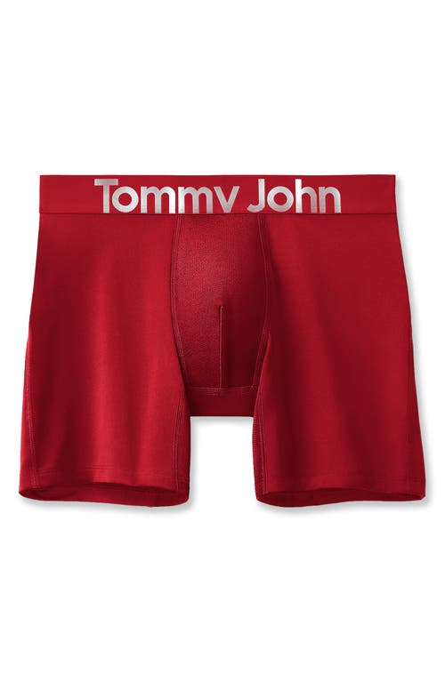 Tommy John 3-pack 360 Sport Essentials 8-inch Performance Boxer Briefs In Black/dress Blues/haute Red