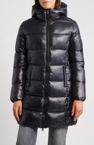 Save The Duck Ines Water Repellent Longline Hooded Puffer Jacket