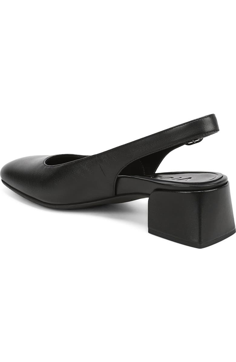 Vionic Reyes Block Heel Slingback Pump, Alternate, color, Black Leather