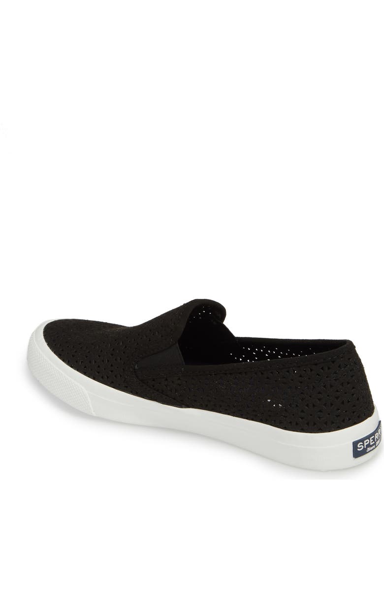 Sperry Seaside Nautical Perforated Slip-On Sneaker, Alternate, color,
