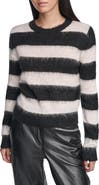 DKNY Bar Stripe Crewneck Sweater