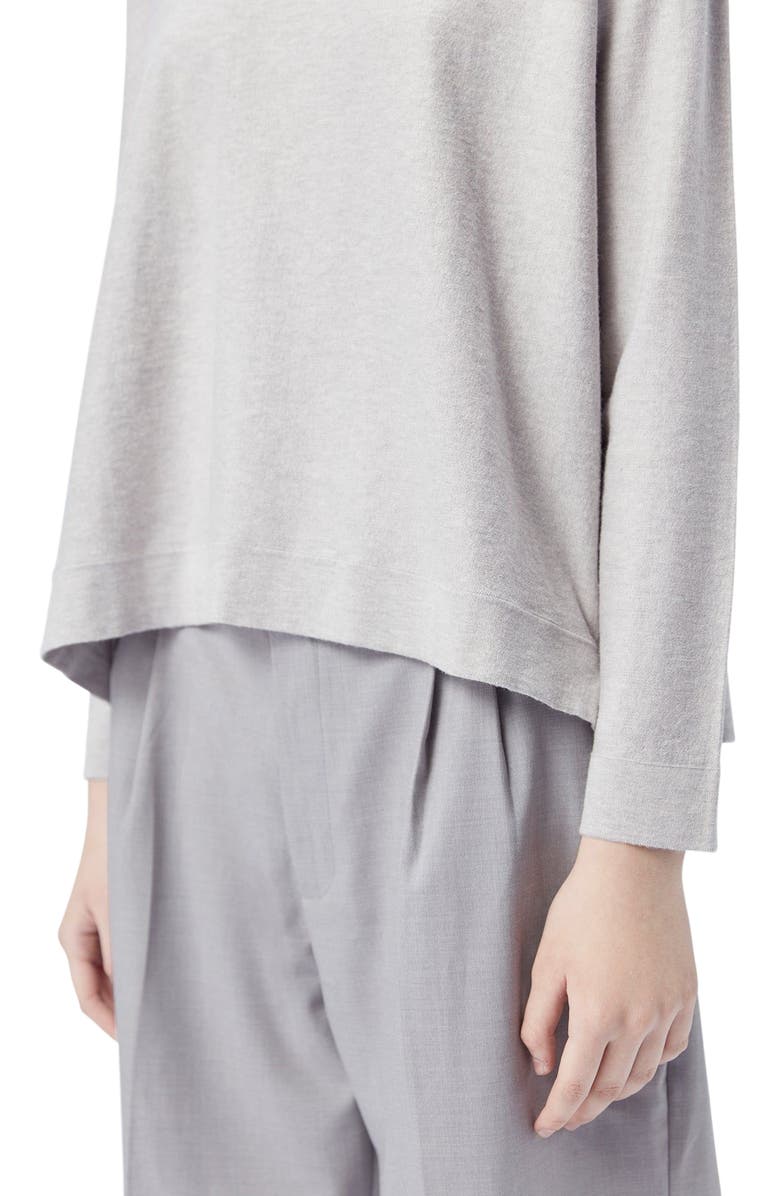 GOBI Mongolian Cashmere Boatneck Cotton Silk Cashmere Blend Sweater, Alternate, color, 