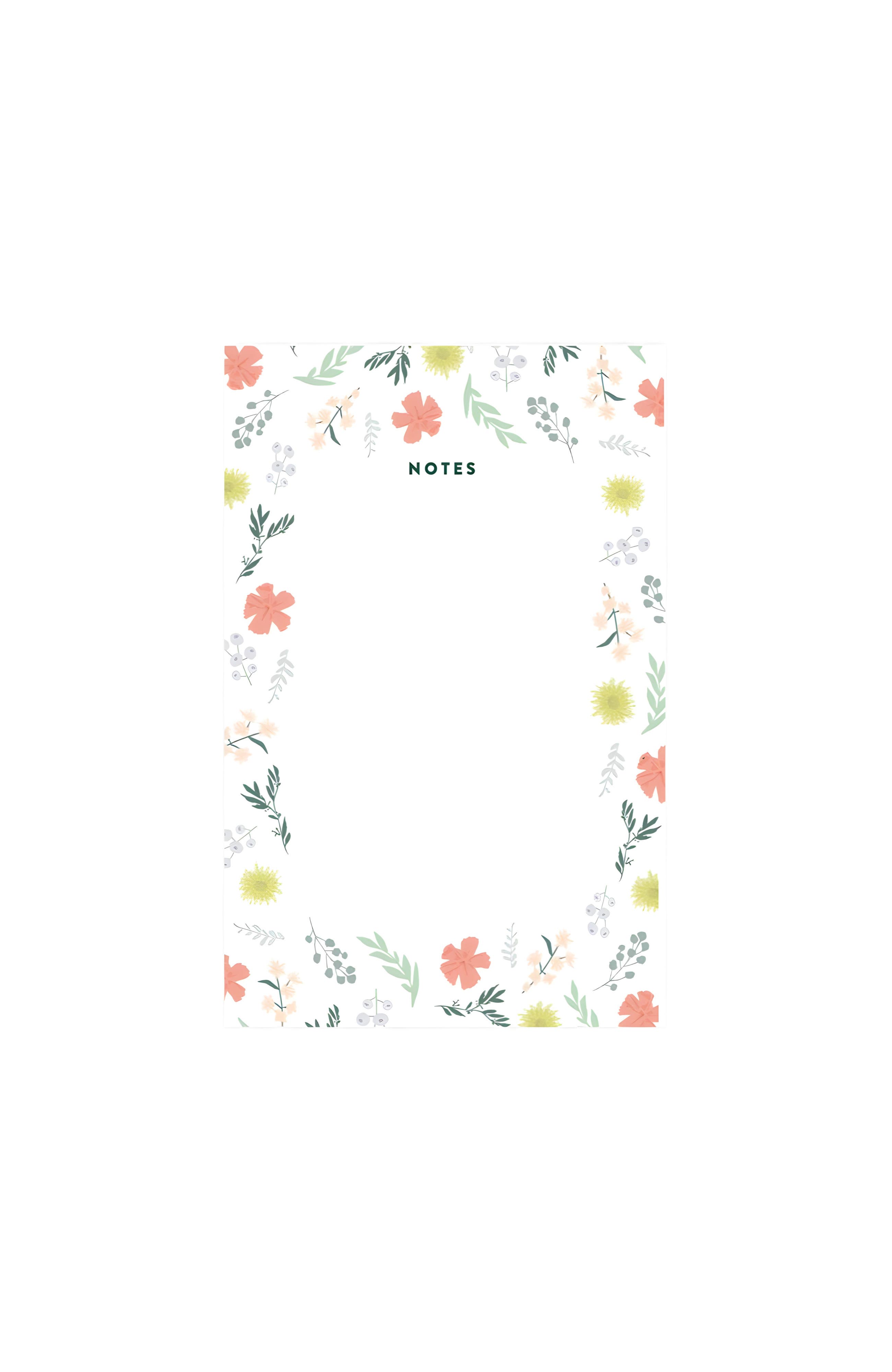 selected White With Floral Print