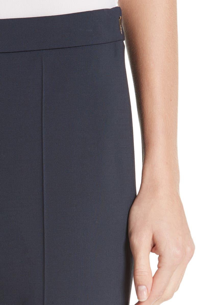 BOSS Tulea Side Zip Tropical Stretch Wool Trousers, Alternate, color, 