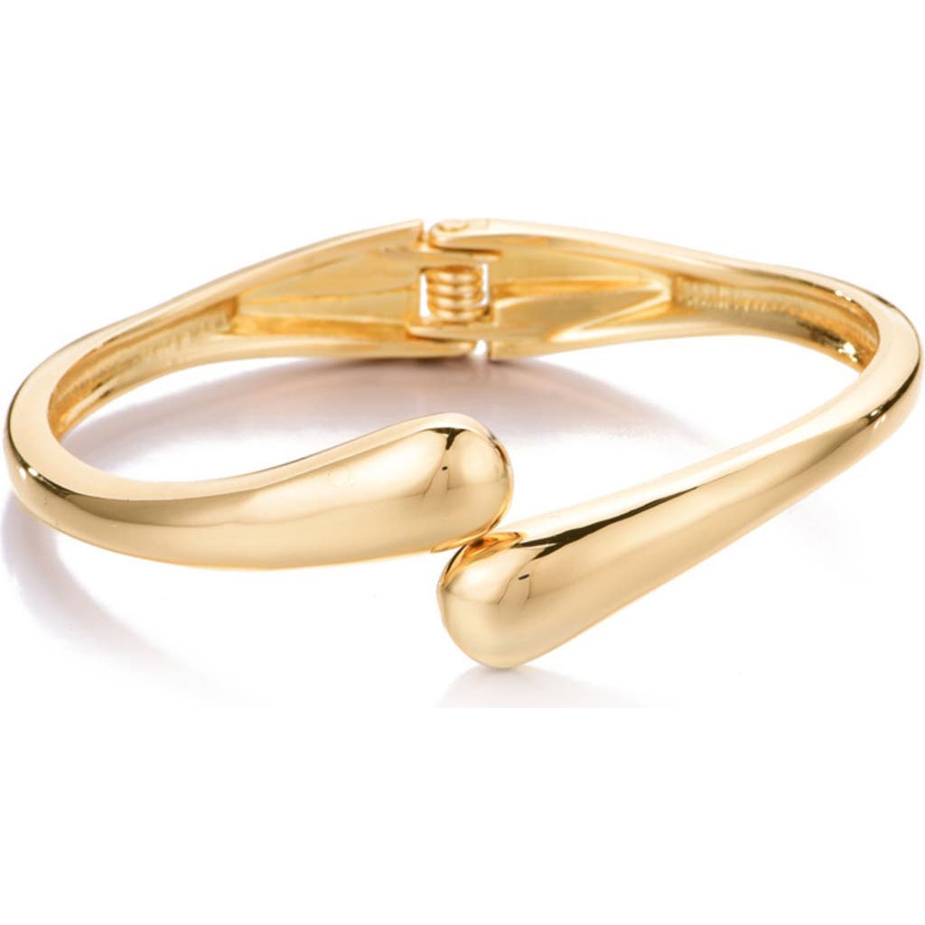 Adornia Crossover Hinge Bracelet In Gold