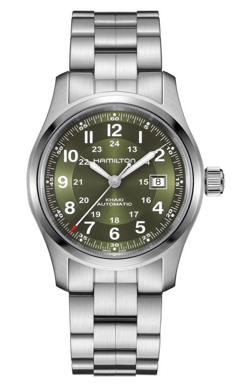 Hamilton Khaki Field Automatic Bracelet Watch, 42mm In Neutral