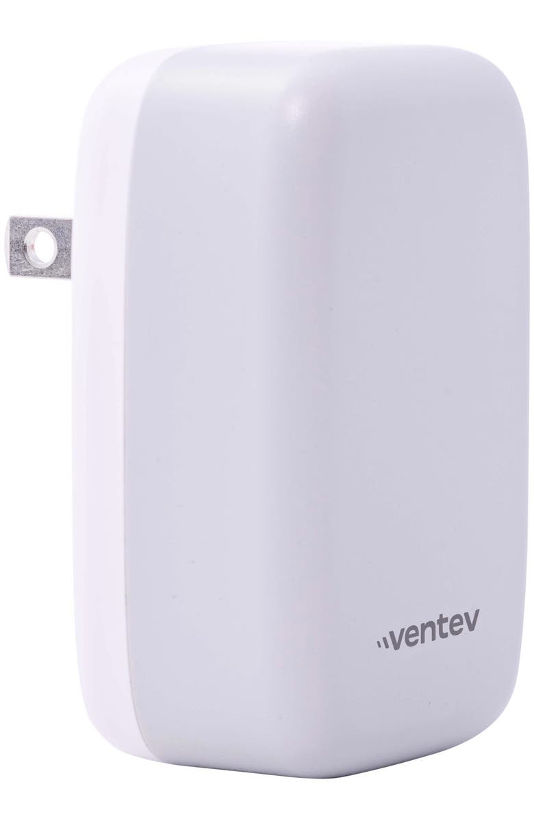 Ventev 27W Dual USB-C and USB-A Wall Charger, Alternate, color, Gray