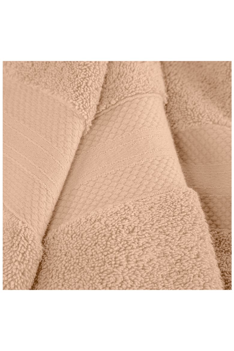 Aria 6-Piece Turkish Cotton Hand Towels, Alternate, color, HAZELNUT