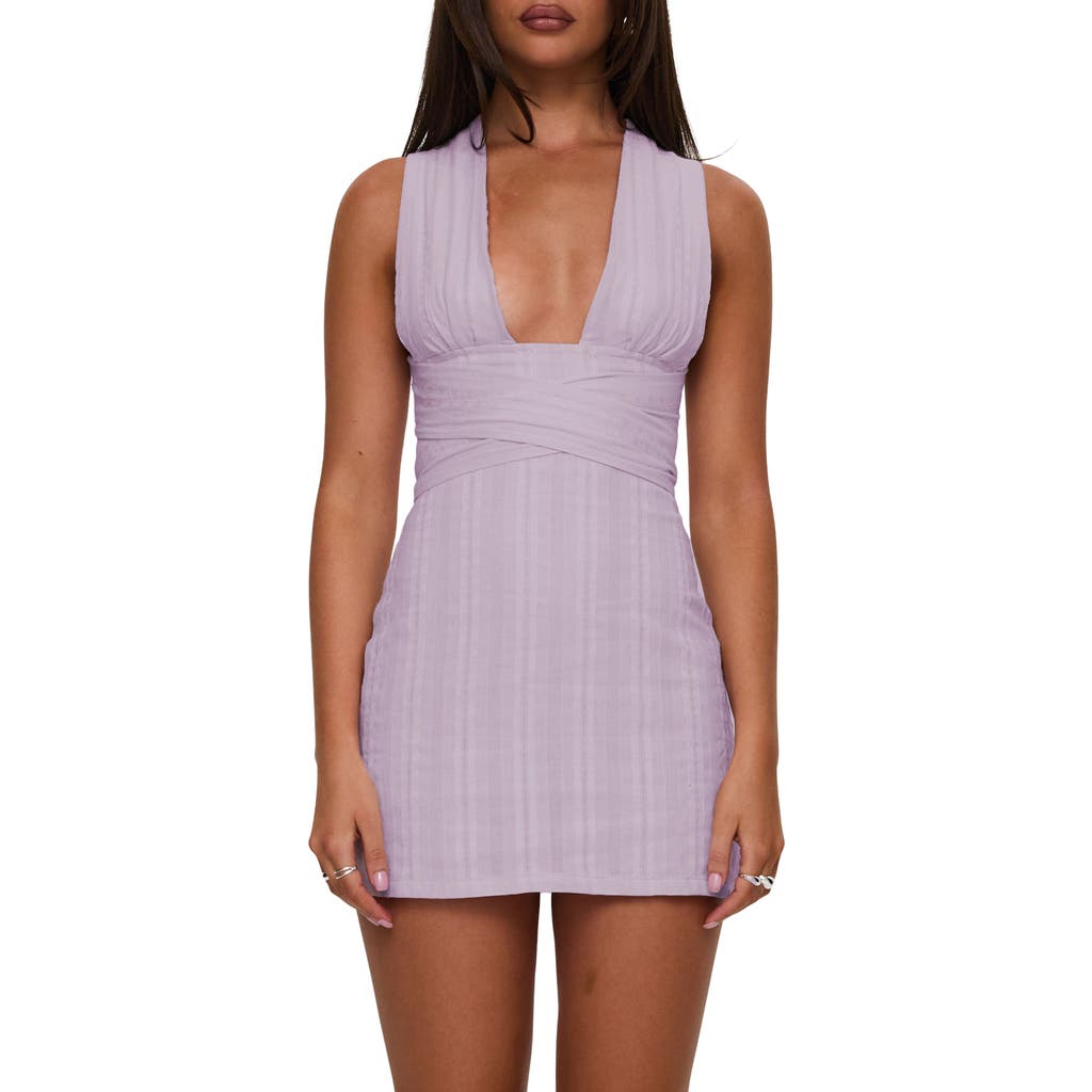 PRINCESS POLLY PRINCESS POLLY ALSACE PLUNGE COTTON MINIDRESS