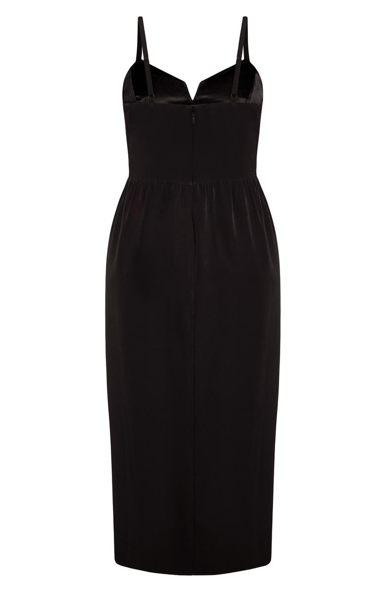 City Chic Sassy Dress, Alternate, color, Black