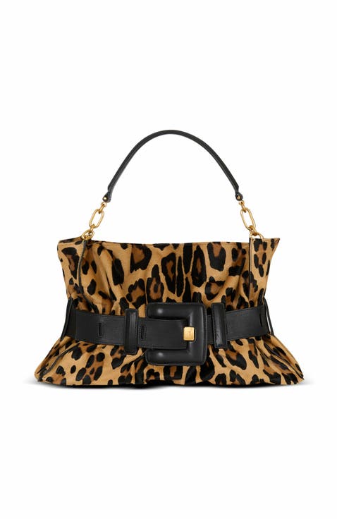 Anthem Medium Ponyskin-Style Leopard Print Bag