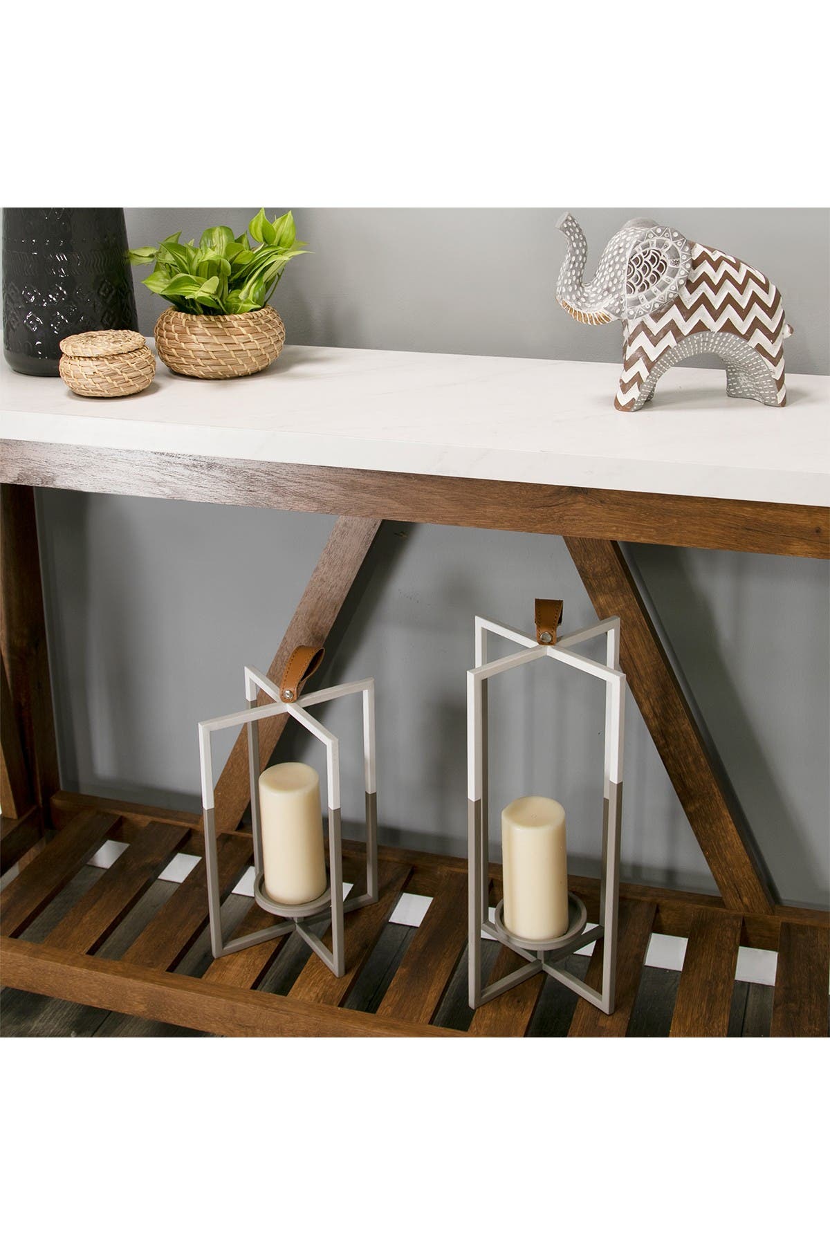 STRATTON HOME DECOR Wood Frame Metal Wall Decor- Small | Nordstromrack