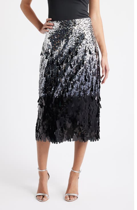 The Beatrice Sequin Midi Skirt