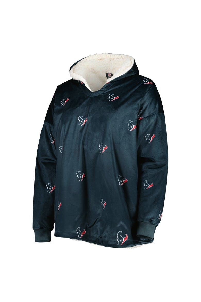 Houston Texans Repeat Print Reversible Hoodeez, Alternate, color, Navy