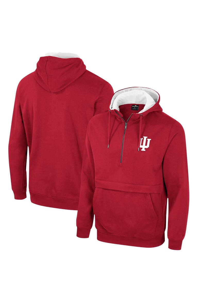 COLOSSEUM Men's Colosseum Crimson Indiana Hoosiers Half-Zip Hoodie