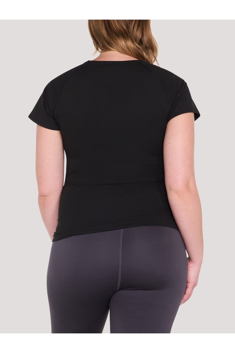 Crew Neck Short Sleeve Active Tee, Alternate, color, Black