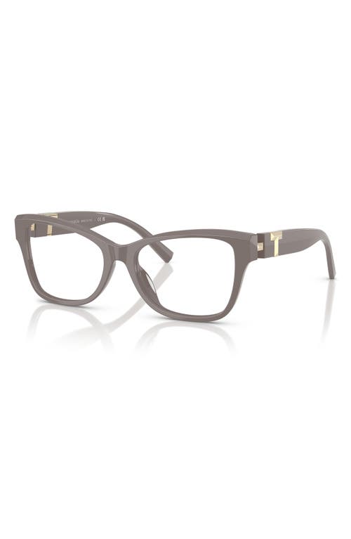 Tiffany & Co . 54mm Butterfly Optical Glasses In Chocolate Truffle/demo Lens