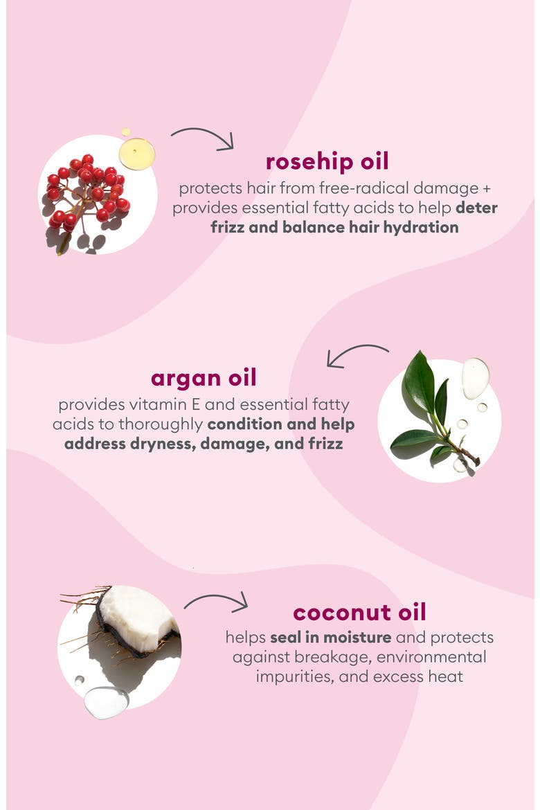 Farewell Frizz Rosehip, Argan & Coconut Oil Blend, Alternate, color, NO COLOR