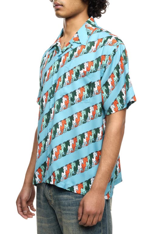 Shop Round Two Mustang Stripe Camp Shirt