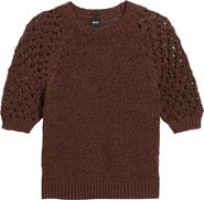 BOSS Fanuka Tape Yarn Open Knit Top