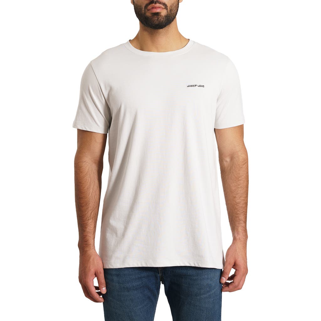 Jared Lang Solid T-shirt In Barely Blue