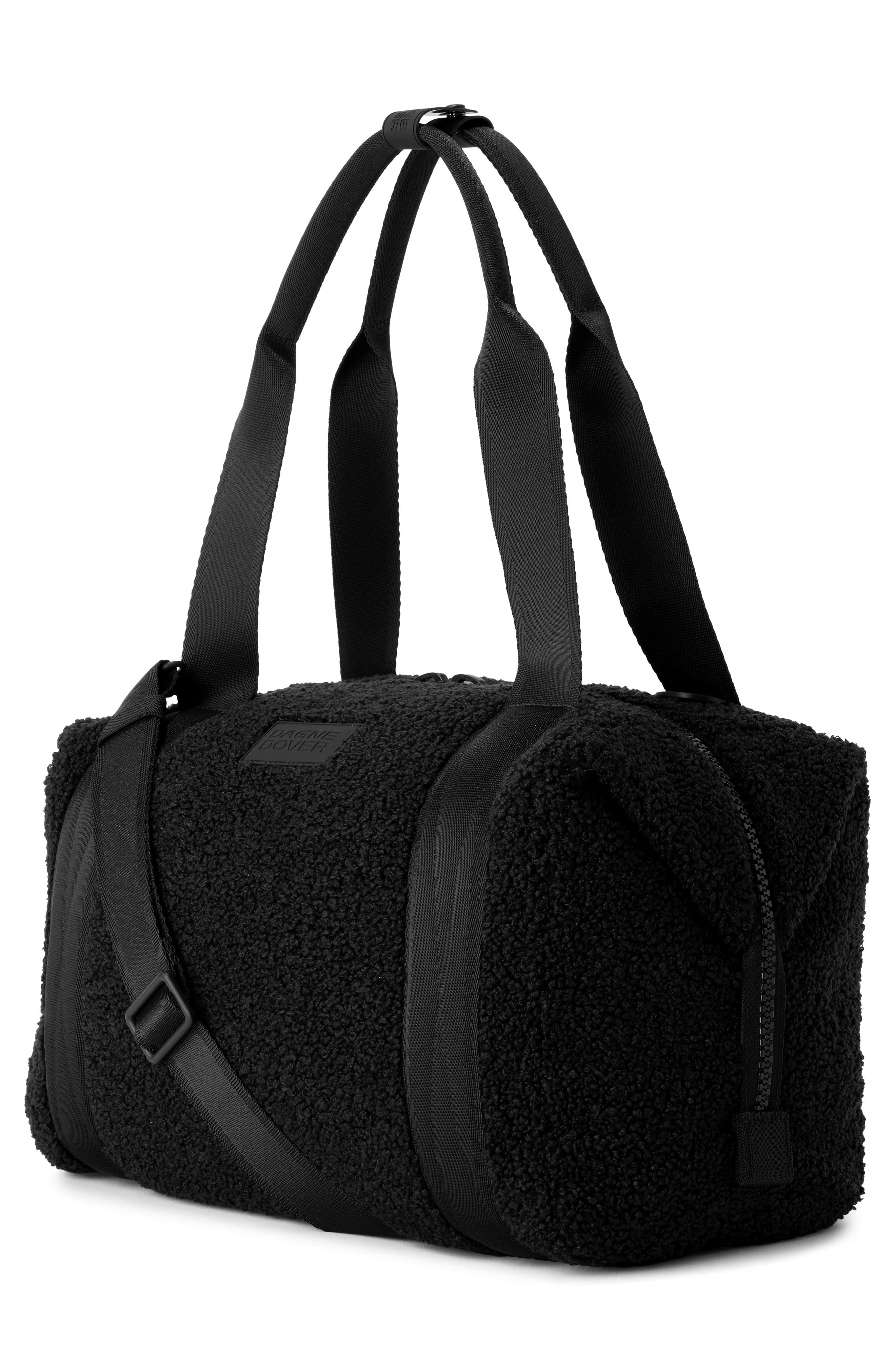 Dagne Dover Landon Medium Neoprene Carryall, Alternate, color, Onyx Shearling