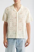 Percival Groundsman Cotton Crochet Camp Shirt