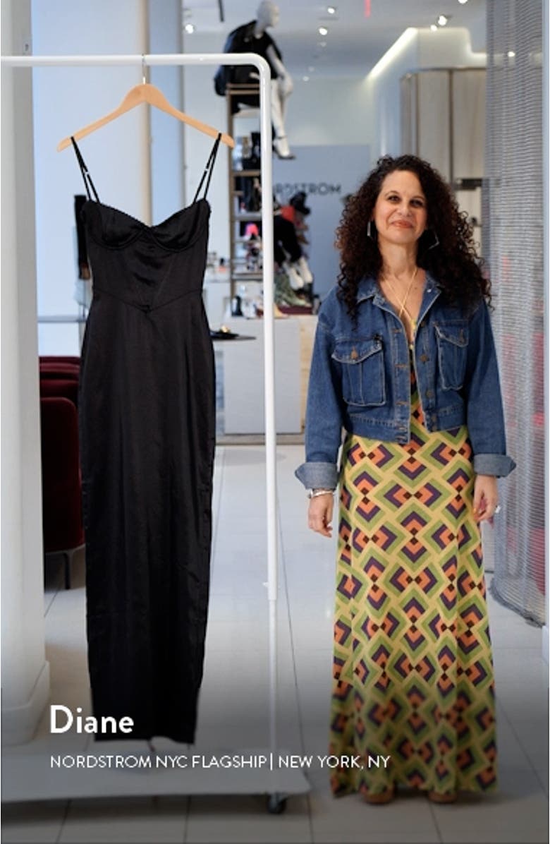 Stefania Underwire Corset Bodice Satin Gown, sales video thumbnail