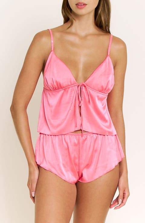 Rowan Satin Camisole & Short Pajamas