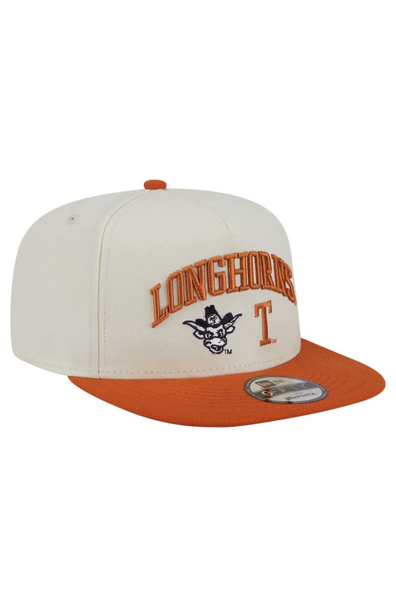 New Era Men's New Era White Texas Longhorns Collegiate 9FIFTY A-Frame Snapback Hat, Alternate, color, White