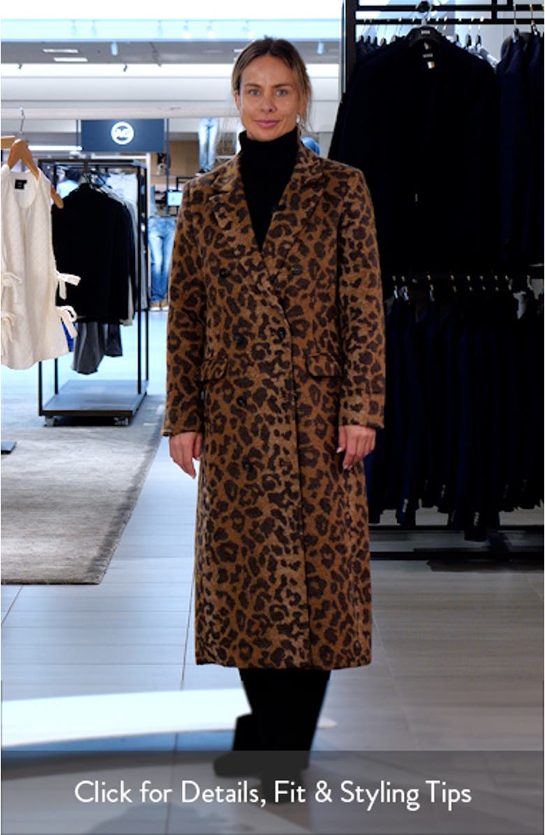 Amelia Leopard Print Coat, sales video thumbnail