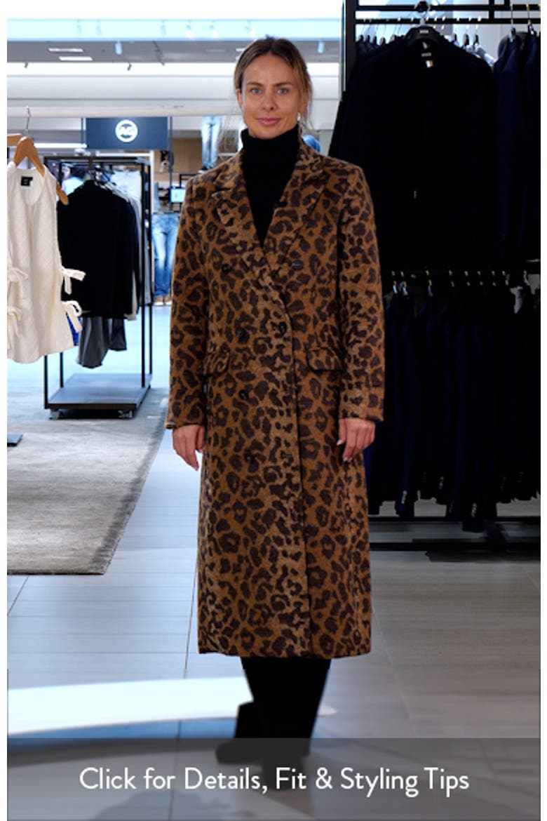 Amelia Leopard Print Coat video