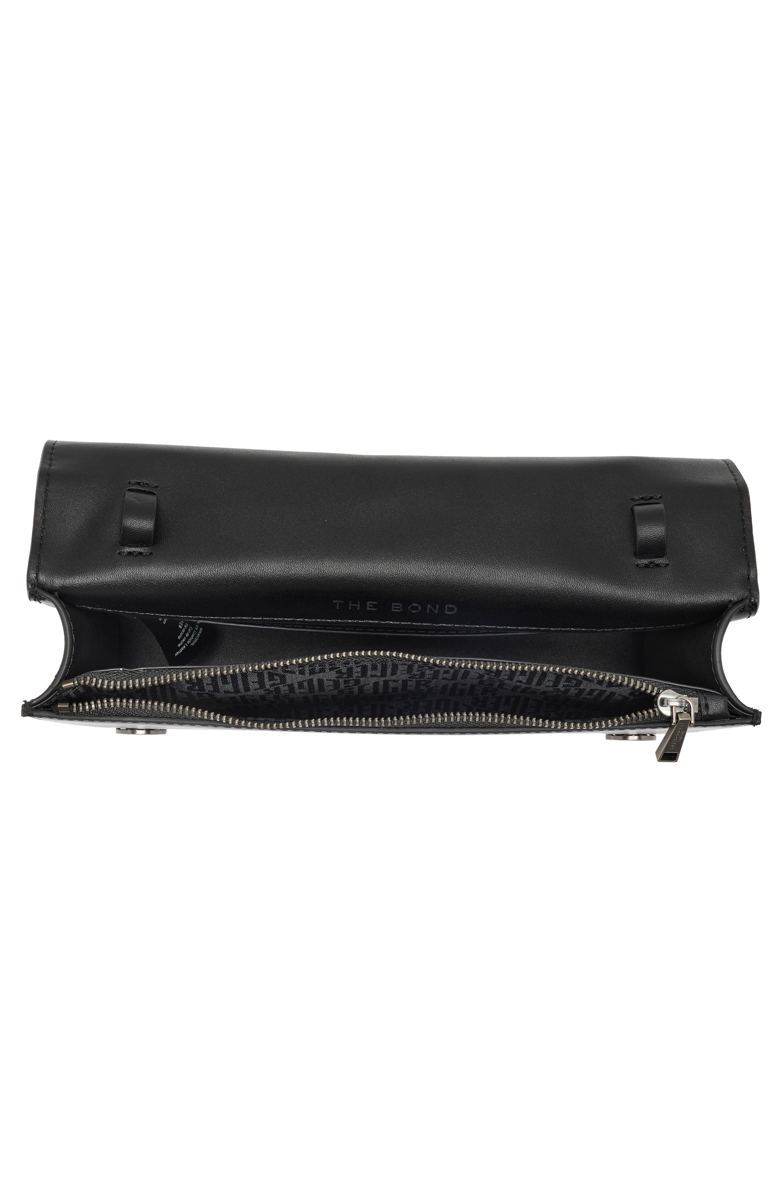 Bond Leather Top Handle Bag, Alternate, color, BLACK