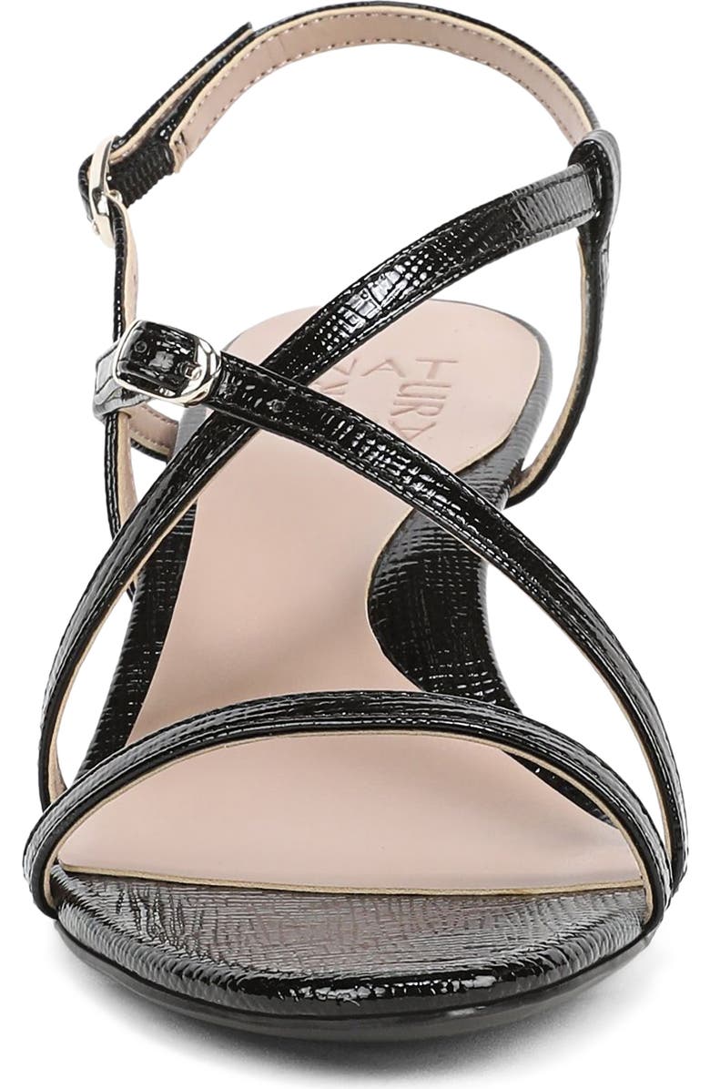 Naturalizer Porter Sandal, Alternate, color, Black Patent Faux Leather