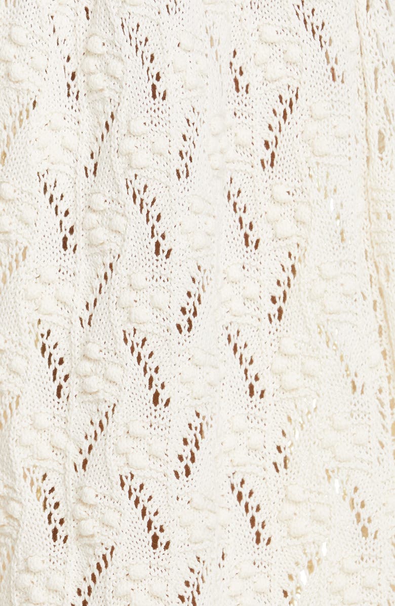 Zimmermann Patchwork Knit Cotton Midi Dress, Alternate, color,