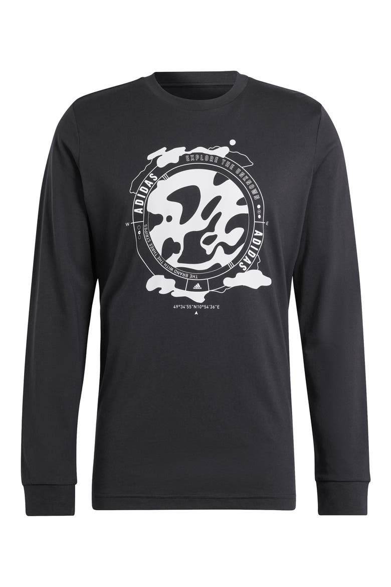 Sportswear City Long Sleeve Cotton Escape Town Graphic T-Shirt, Alternate, color, BLACK