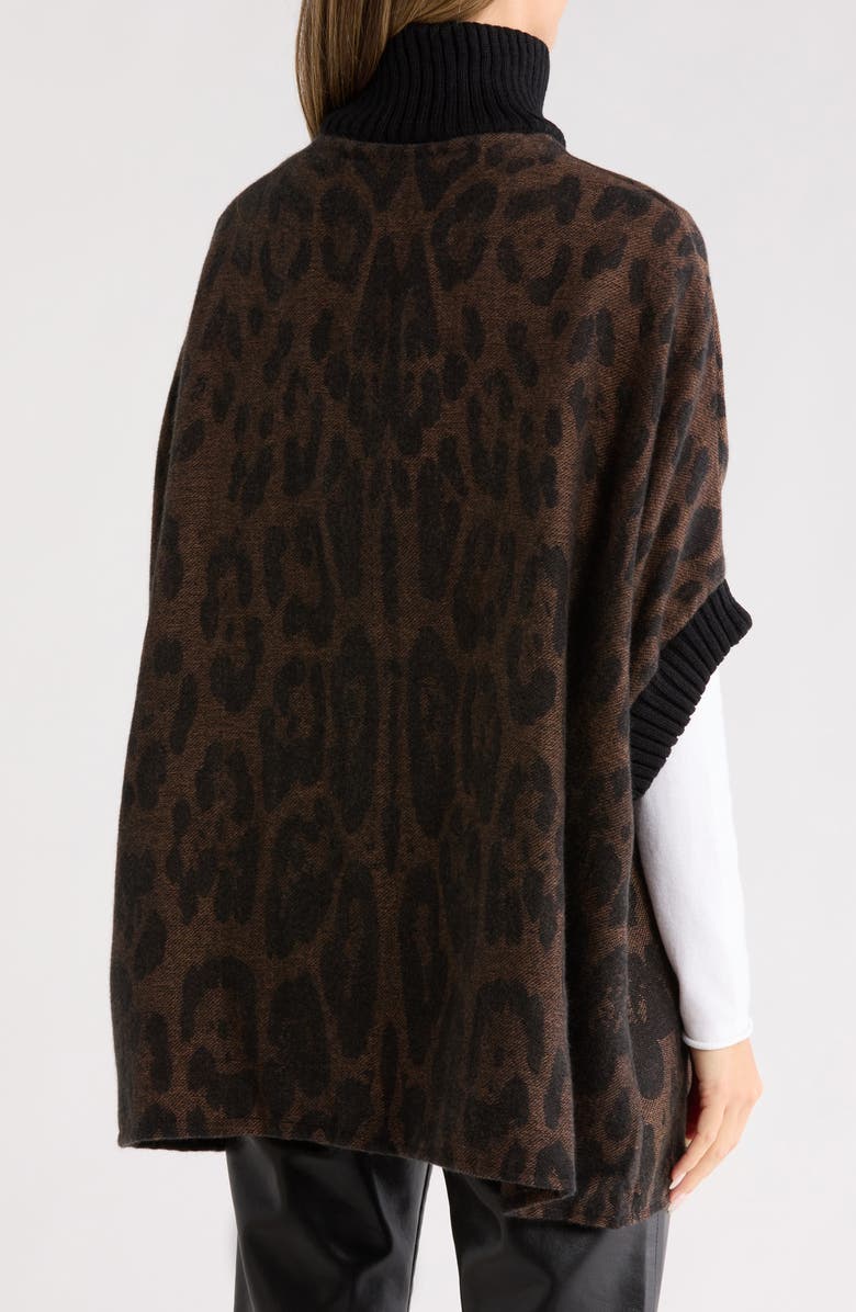 Vince Camuto Feathersoft Leopard Zip-Up Topper, Alternate, color, Natural